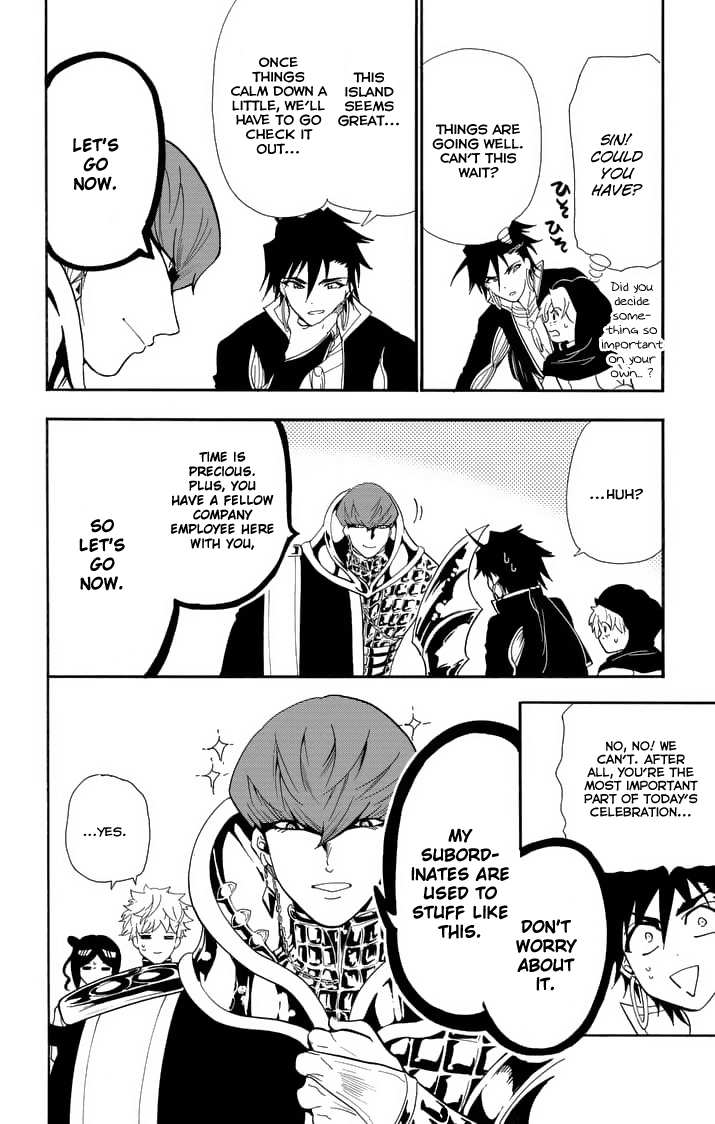 Magi - Sinbad no Bouken Chapter 132 page 16 - Chapter 132: Celebration