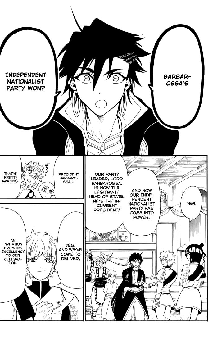 Magi - Sinbad no Bouken Chapter 132 page 3 - Chapter 132: Celebration