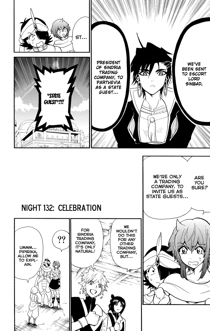 Magi - Sinbad no Bouken Chapter 132 page 4 - Chapter 132: Celebration