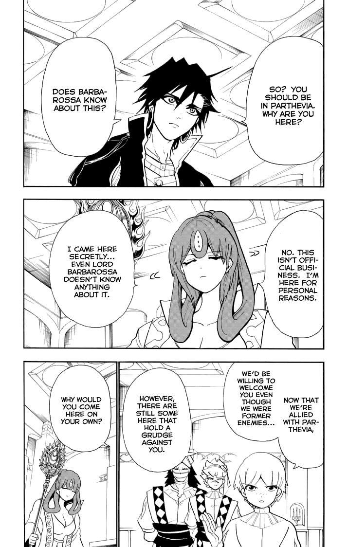 Magi - Sinbad no Bouken Chapter 138 page 12 - Chapter 138: An Unexpected Visit
