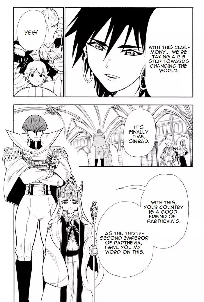 Magi - Sinbad no Bouken Chapter 150 page 9 - Chapter 150: The Opening Ceremony