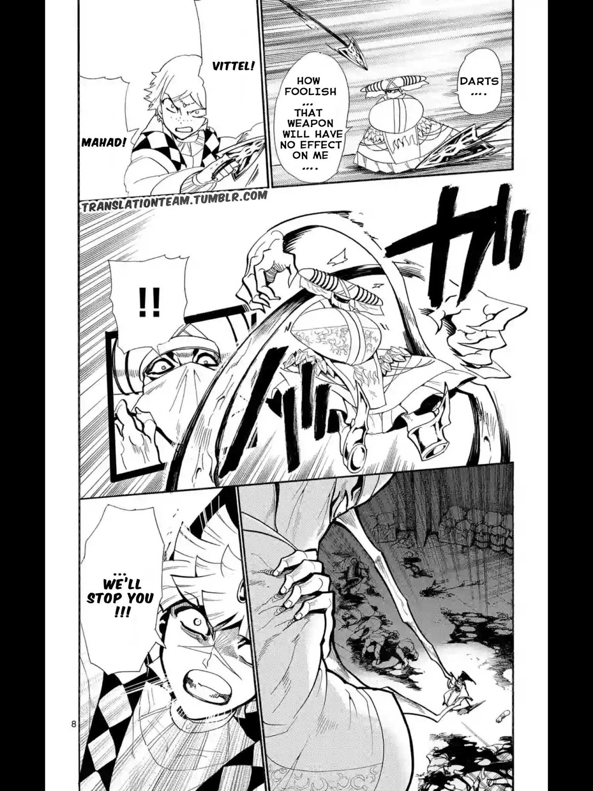 Magi - Sinbad no Bouken Chapter 167 page 9 - Chapter 167: Determination to protect, Spirit to fight