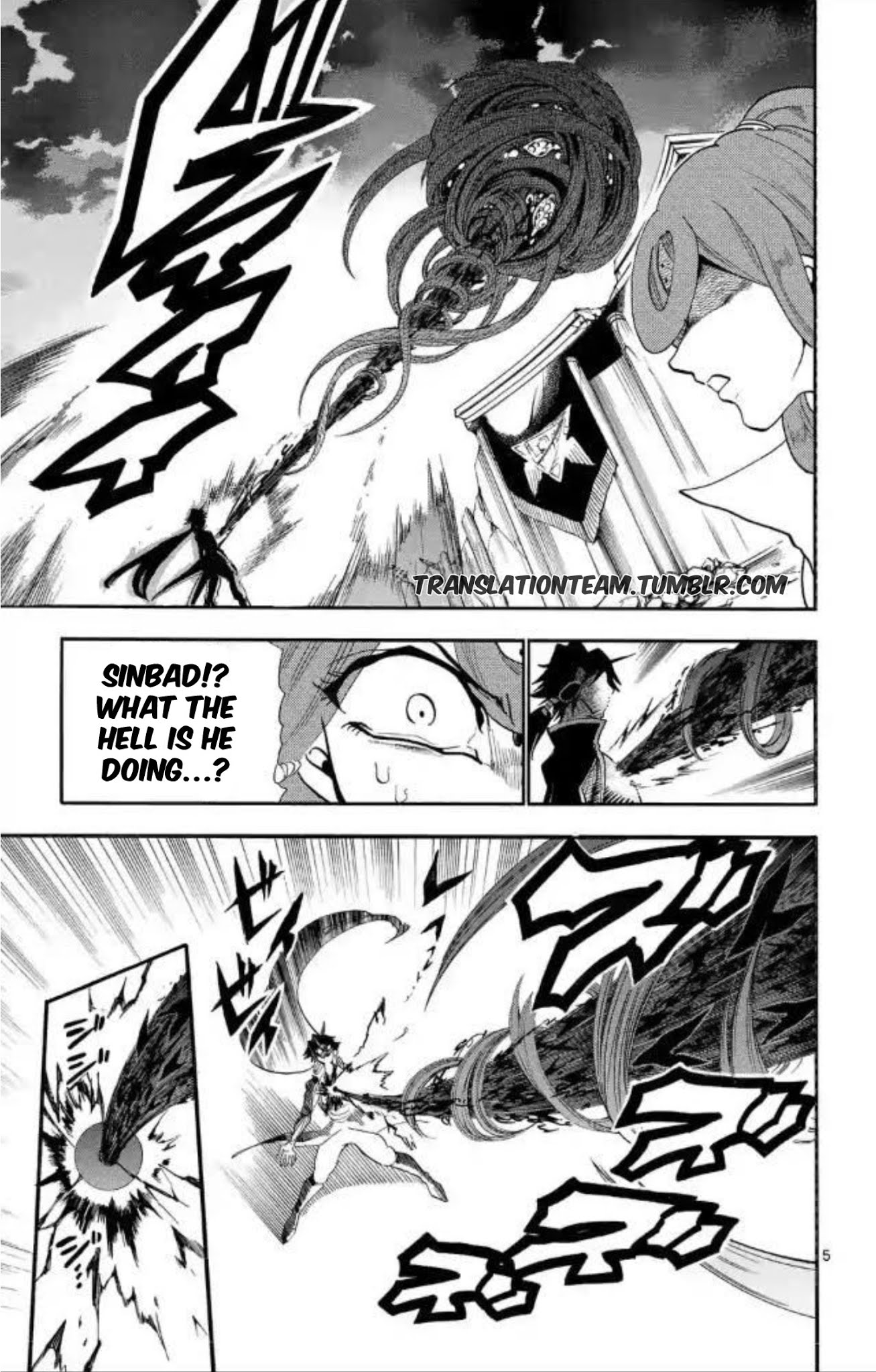 Magi - Sinbad no Bouken Chapter 175 page 6 - Chapter 175: Descent