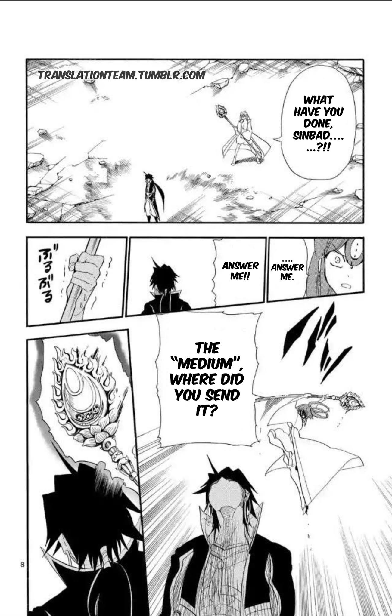 Magi - Sinbad no Bouken Chapter 175 page 9 - Chapter 175: Descent
