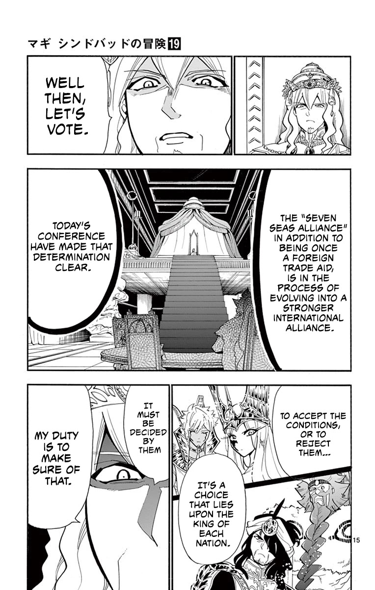 Magi - Sinbad no Bouken Chapter 180 page 15 - Chapter 180: To the future