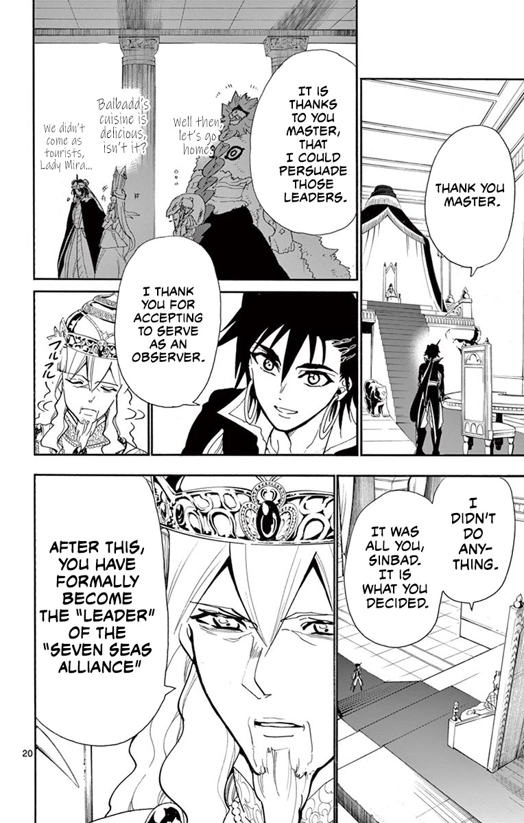 Magi - Sinbad no Bouken Chapter 180 page 20 - Chapter 180: To the future