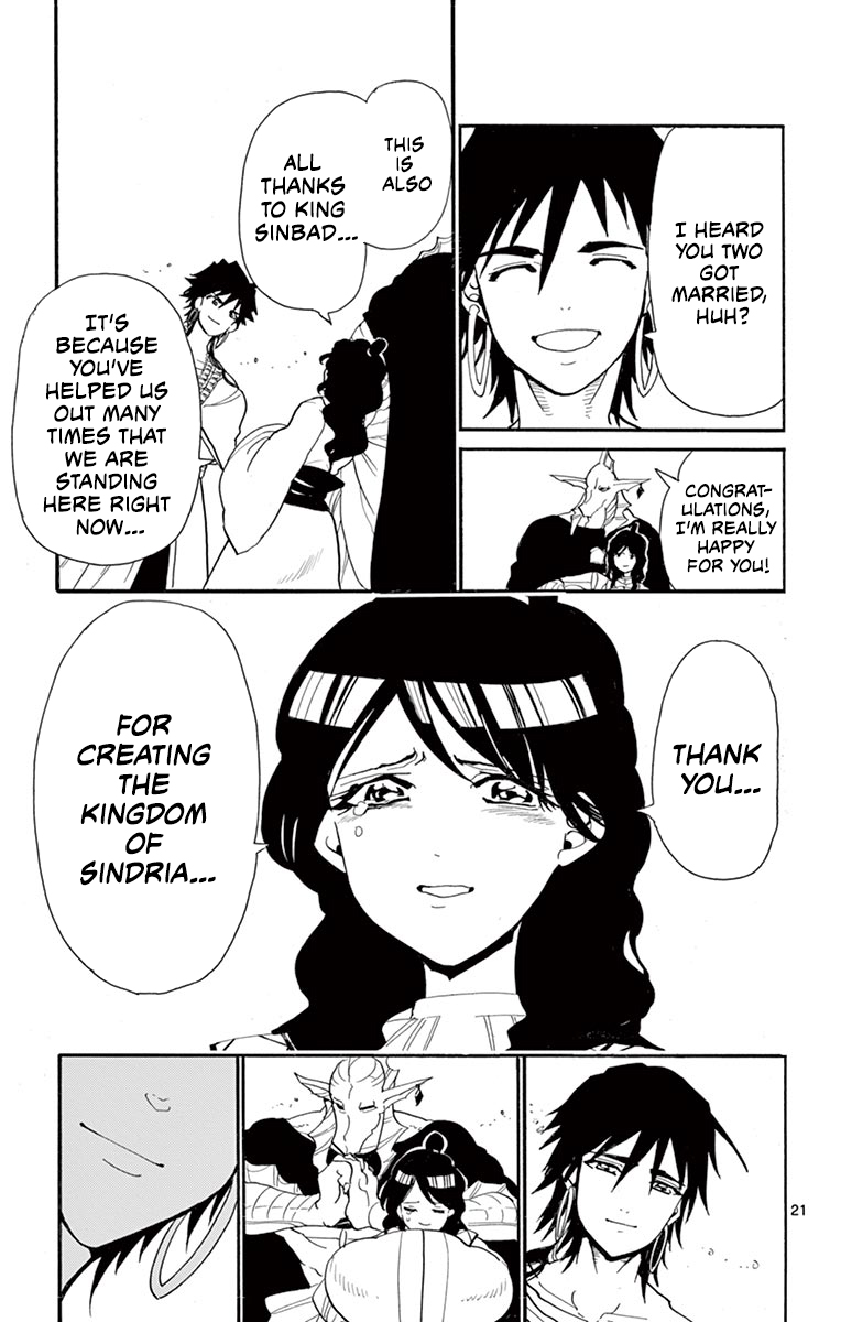 Magi - Sinbad no Bouken Chapter 181 page 21 - Chapter 181: High king of the Seven Seas