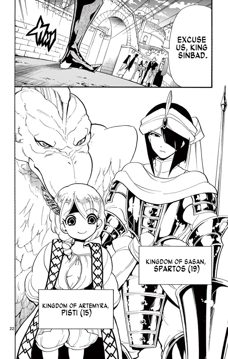 Magi - Sinbad no Bouken Chapter 181 page 22 - Chapter 181: High king of the Seven Seas