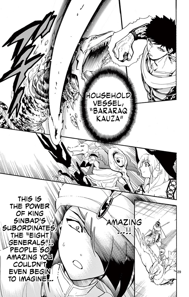 Magi - Sinbad no Bouken Chapter 181 page 28 - Chapter 181: High king of the Seven Seas