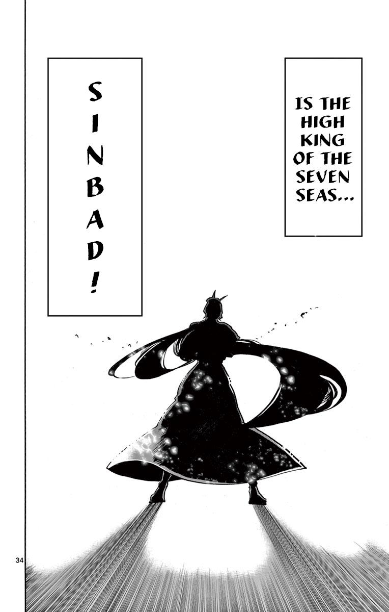 Magi - Sinbad no Bouken Chapter 181 page 33 - Chapter 181: High king of the Seven Seas
