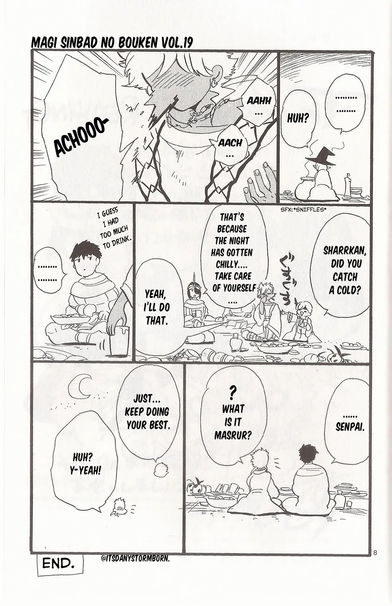 Magi - Sinbad no Bouken Chapter 182.1 page 8 - Chapter 182.1: Yamraiha and Sharrkan