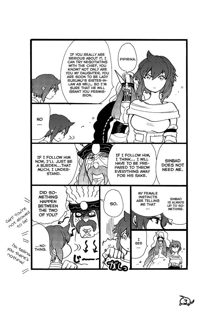 Magi - Sinbad no Bouken Chapter 35.5 page 5 - Chapter 35.5: Extra Comic - Somethign That Happened Before They Came To Reim