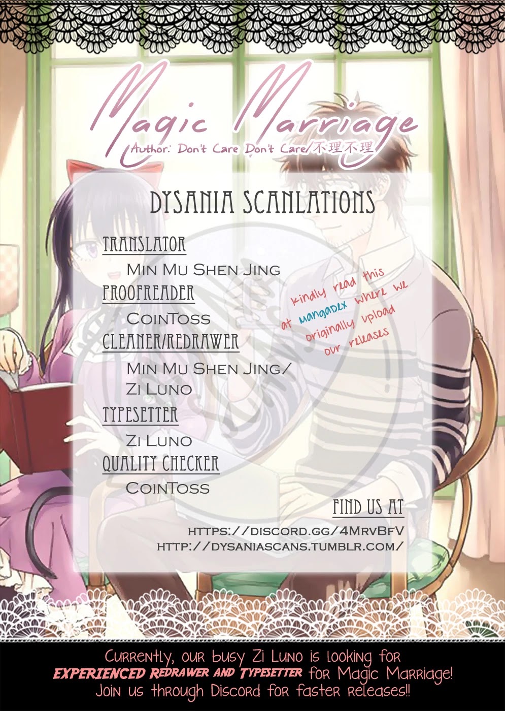 Magic Marriage Chapter 6.3 page 1 - Chapter 6.3: Omakes