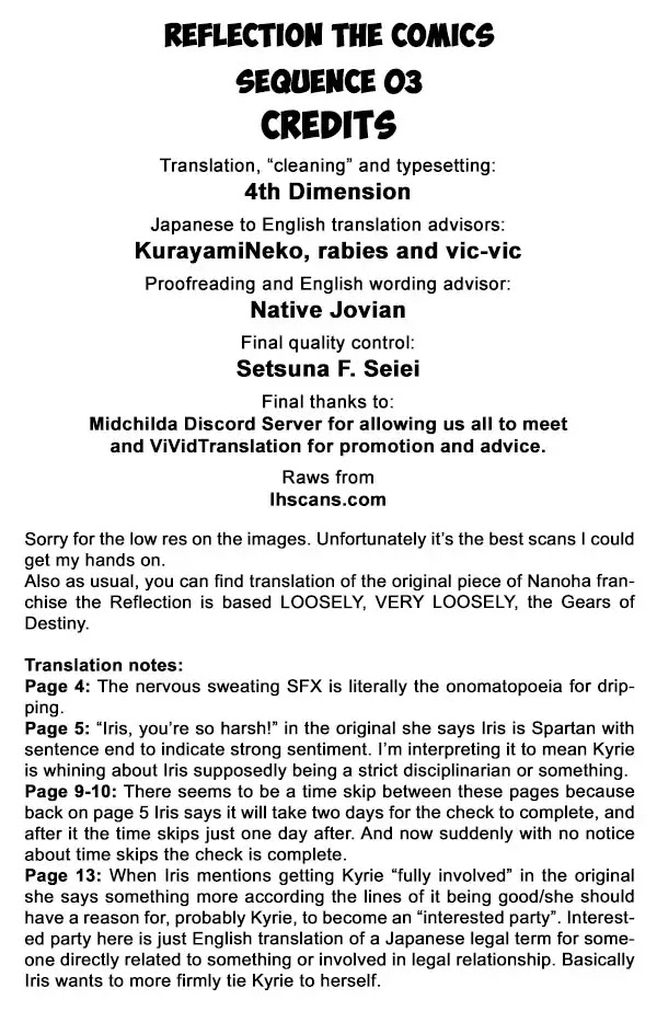 Magical Girl Lyrical Nanoha Reflection THE COMICS Chapter 3 page 33 - Chapter 3