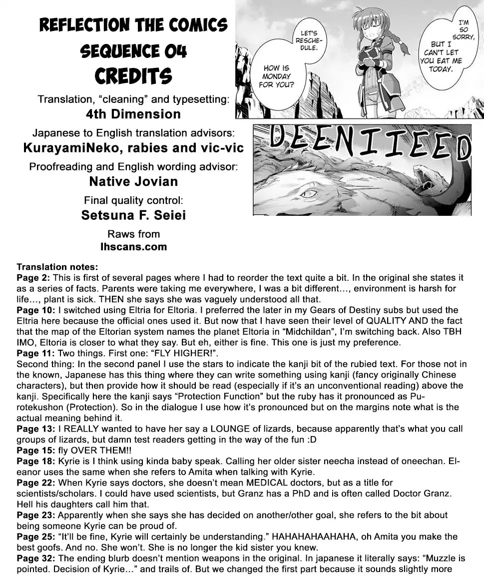 Magical Girl Lyrical Nanoha Reflection THE COMICS Chapter 4 page 34 - Chapter 4