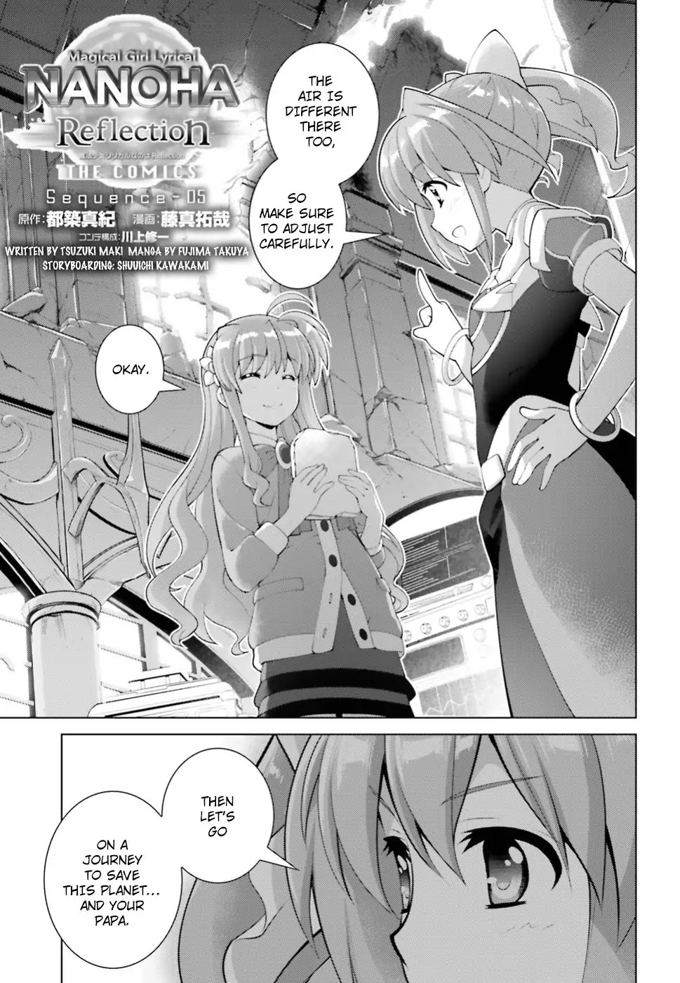 Magical Girl Lyrical Nanoha Reflection THE COMICS Chapter 5 page 1 - Chapter 5