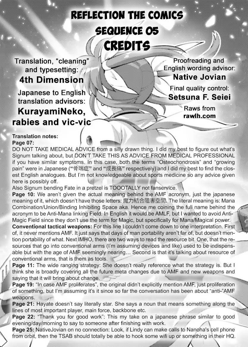 Magical Girl Lyrical Nanoha Reflection THE COMICS Chapter 5 page 30 - Chapter 5