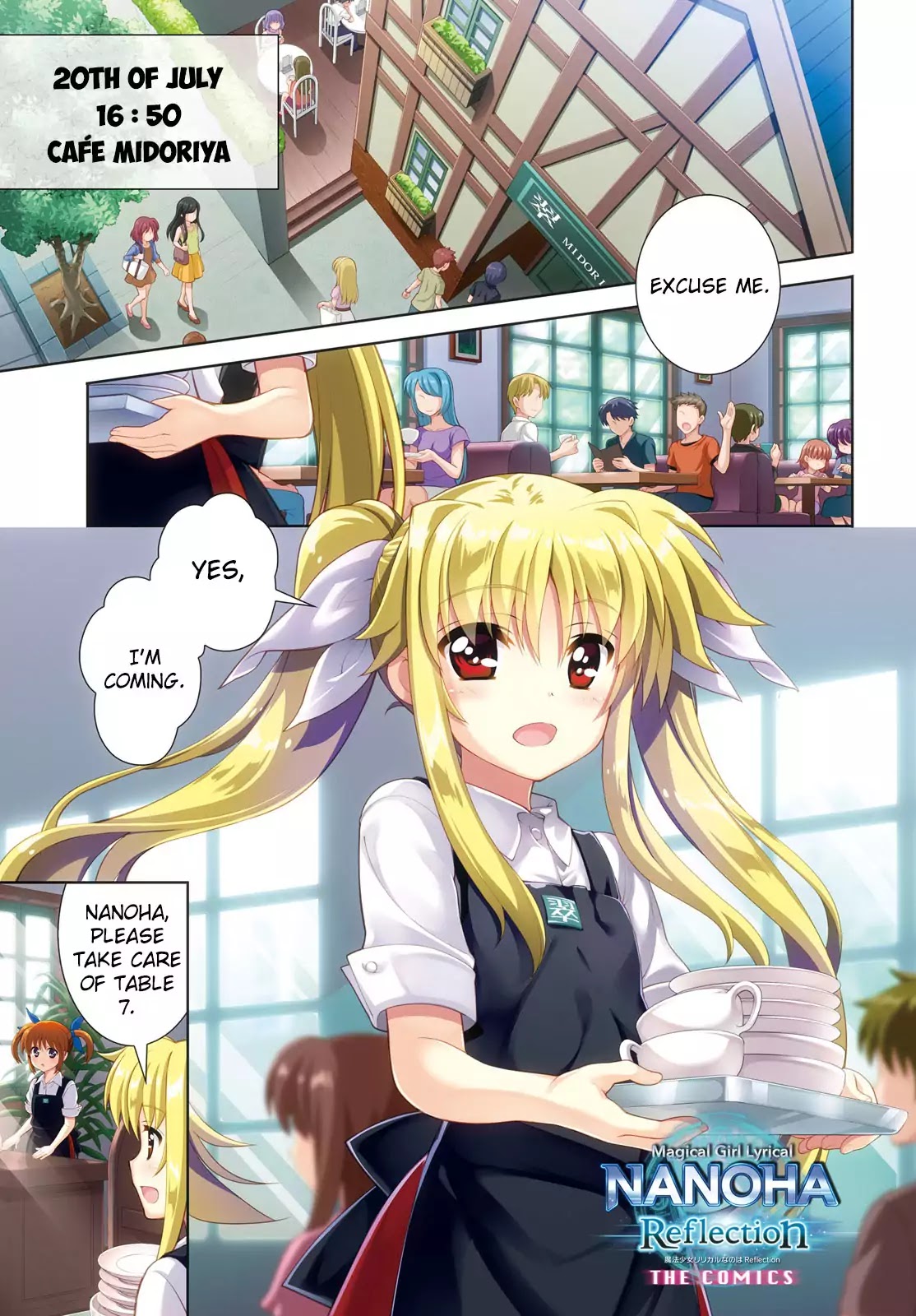 Magical Girl Lyrical Nanoha Reflection THE COMICS Chapter 6 page 1 - Chapter 6