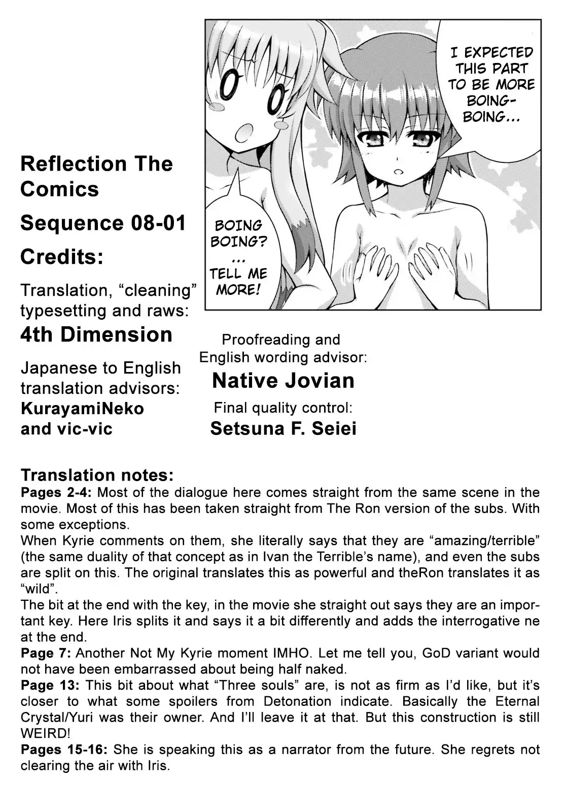 Magical Girl Lyrical Nanoha Reflection THE COMICS Chapter 9.1 page 16 - Chapter 9.1: Sequence 09-01