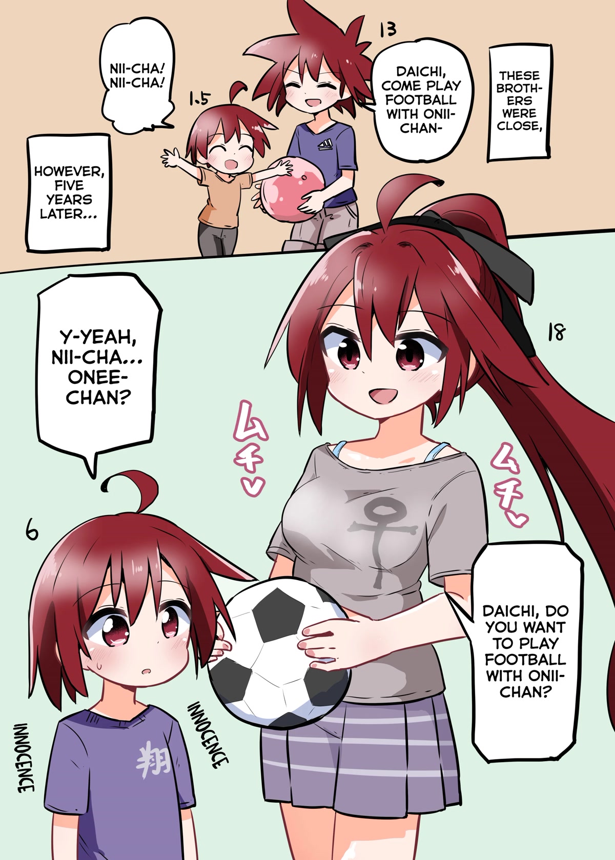 Magical Girl Sho Chapter 28.5 page 1 - Chapter 28.5: Extra: Close Brothers After 5 Years