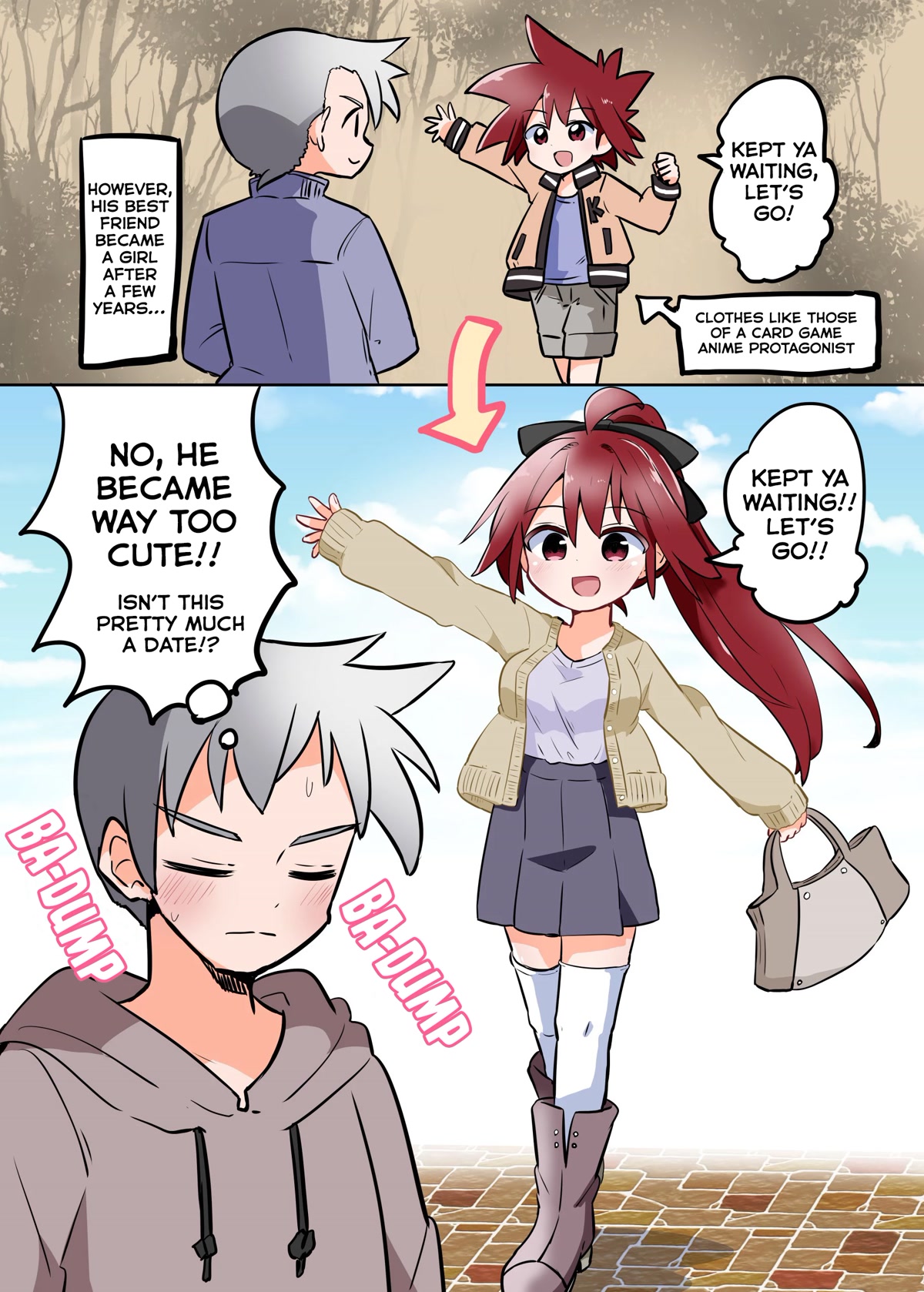 Magical Girl Sho Chapter 28.6 page 1 - Chapter 28.6: The girliness of the clothes of my best friend who was genderbent is too high.