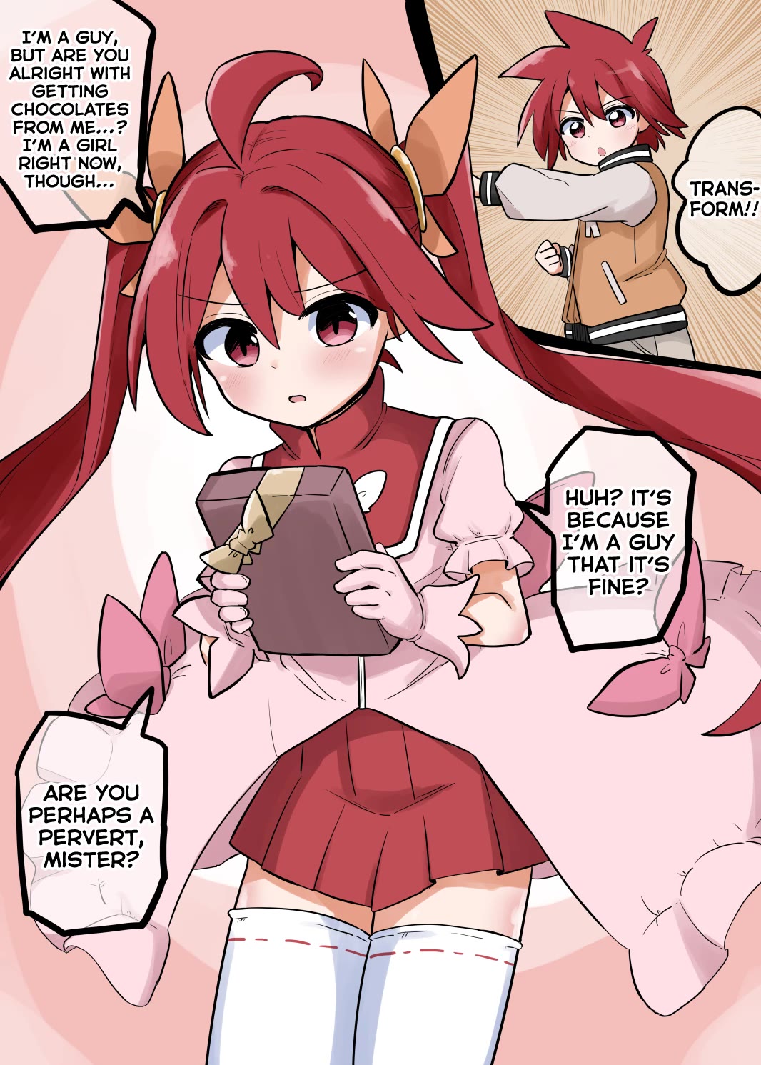 Magical Girl Sho Chapter 30.5 page 1 - Chapter 30.5: Valentine's Day Twitter Extra
