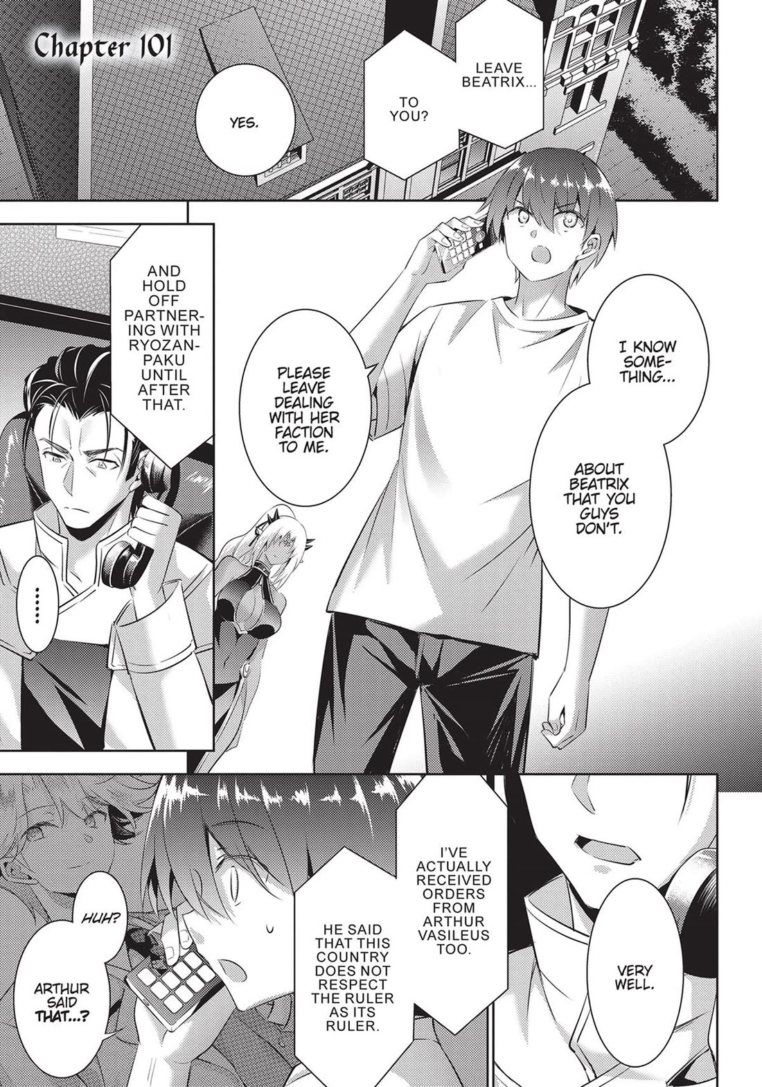 Magika no Kenshi to Shoukan Maou Chapter 101 page 1 - Chapter 101