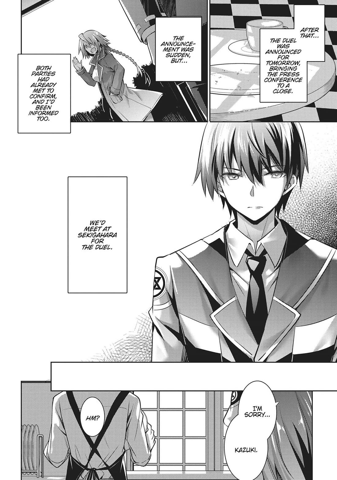Magika no Kenshi to Shoukan Maou Chapter 114 page 4 - Chapter 114