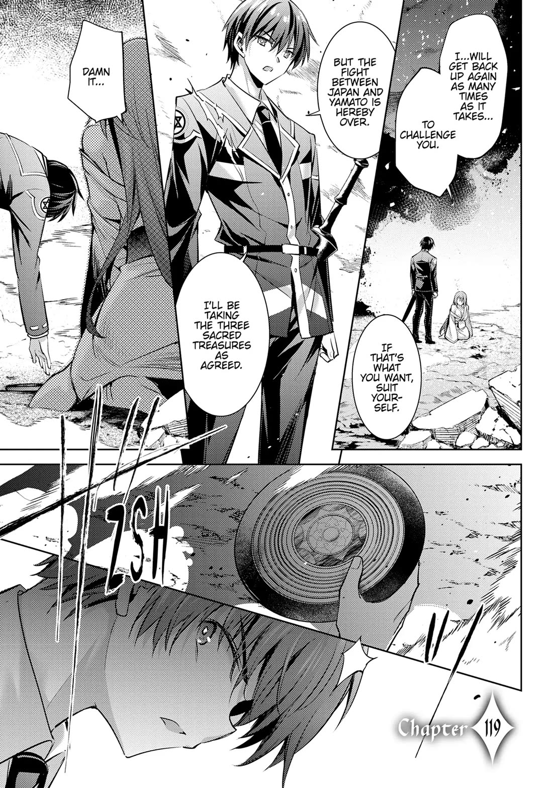 Magika no Kenshi to Shoukan Maou Chapter 119 page 1 - Chapter 119