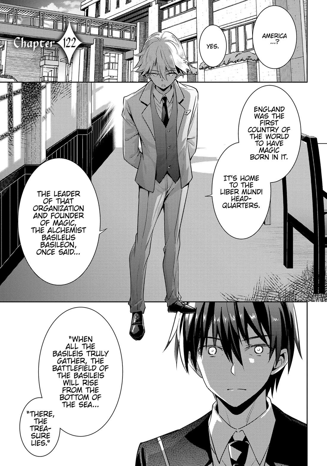 Magika no Kenshi to Shoukan Maou Chapter 122 page 1 - Chapter 122