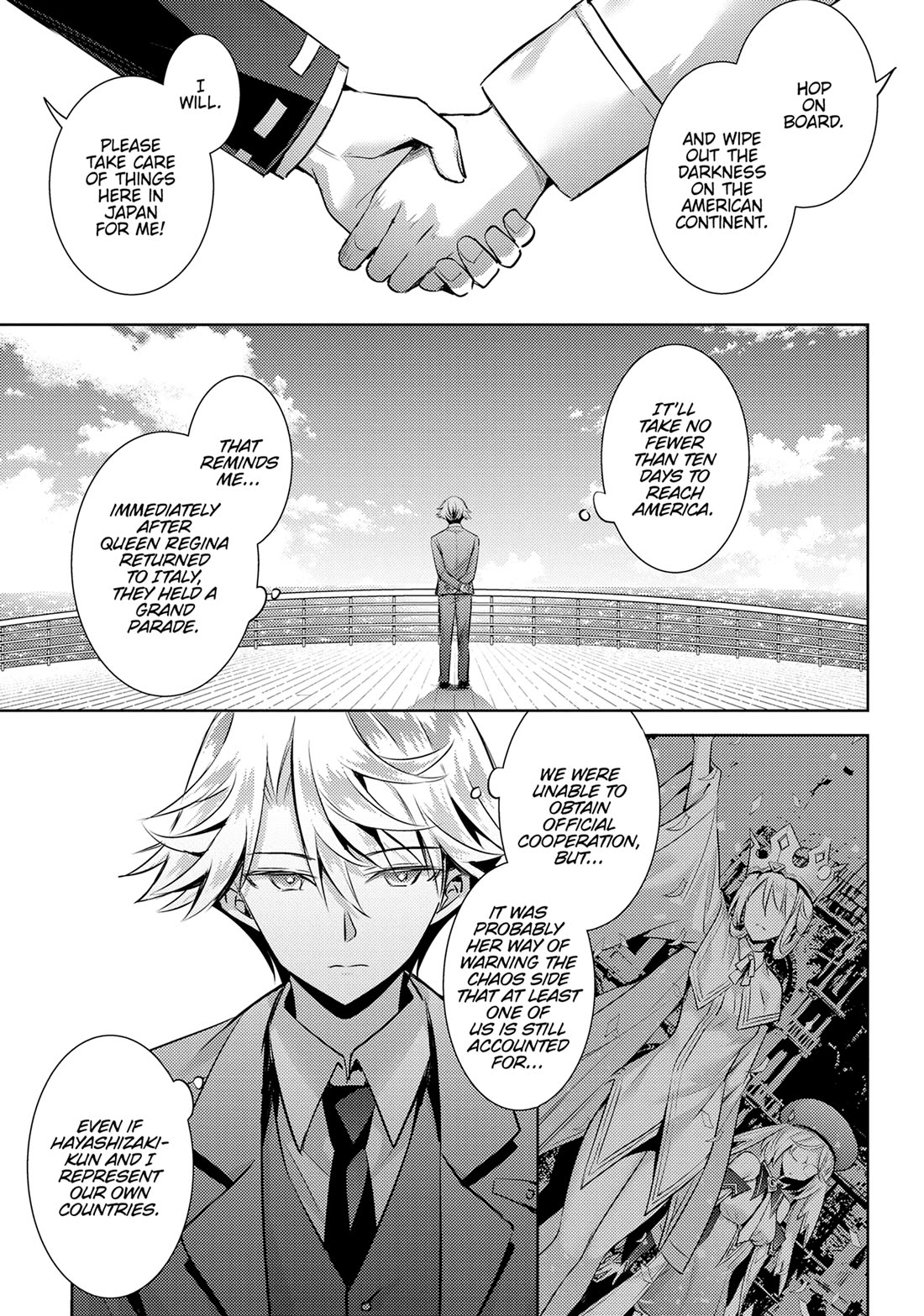 Magika no Kenshi to Shoukan Maou Chapter 122 page 9 - Chapter 122