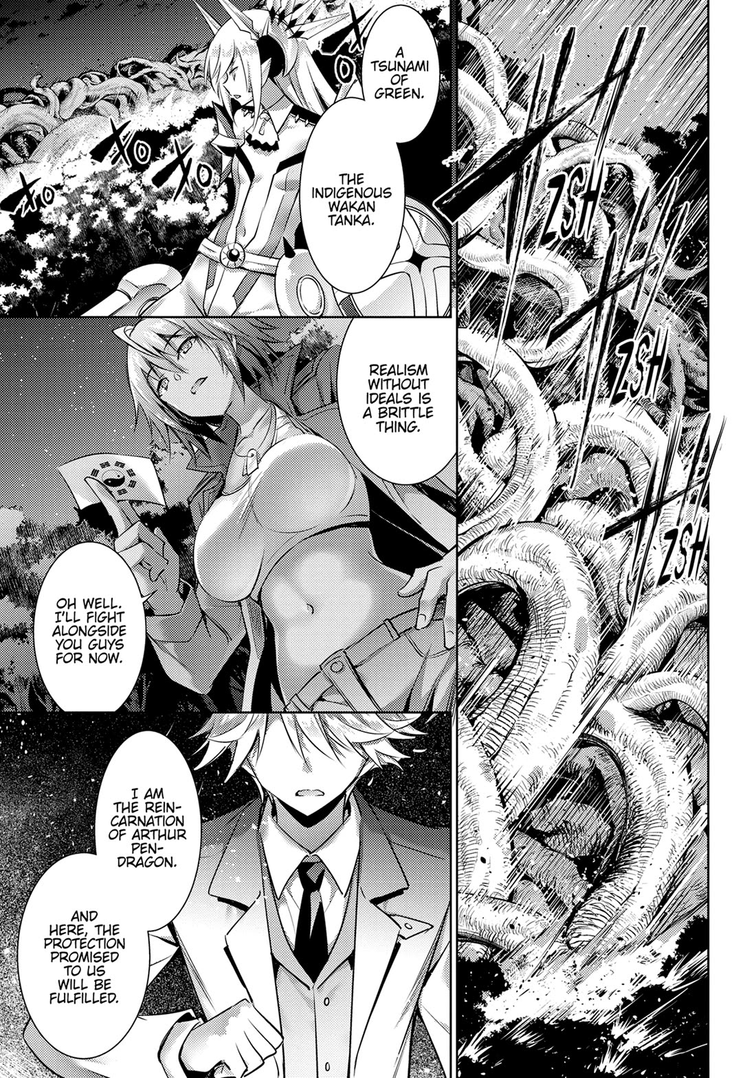 Magika no Kenshi to Shoukan Maou Chapter 123 page 11 - Chapter 123