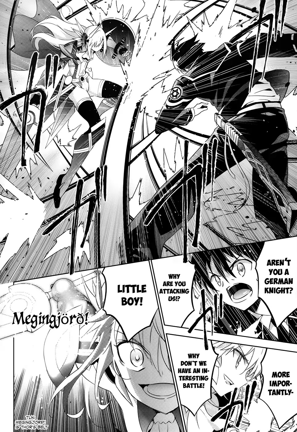 Magika no Kenshi to Shoukan Maou Chapter 21 page 14 - Chapter 21