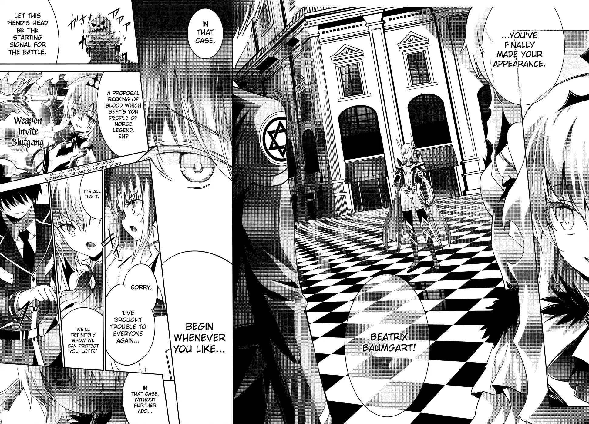 Magika no Kenshi to Shoukan Maou Chapter 24 page 12 - Chapter 24