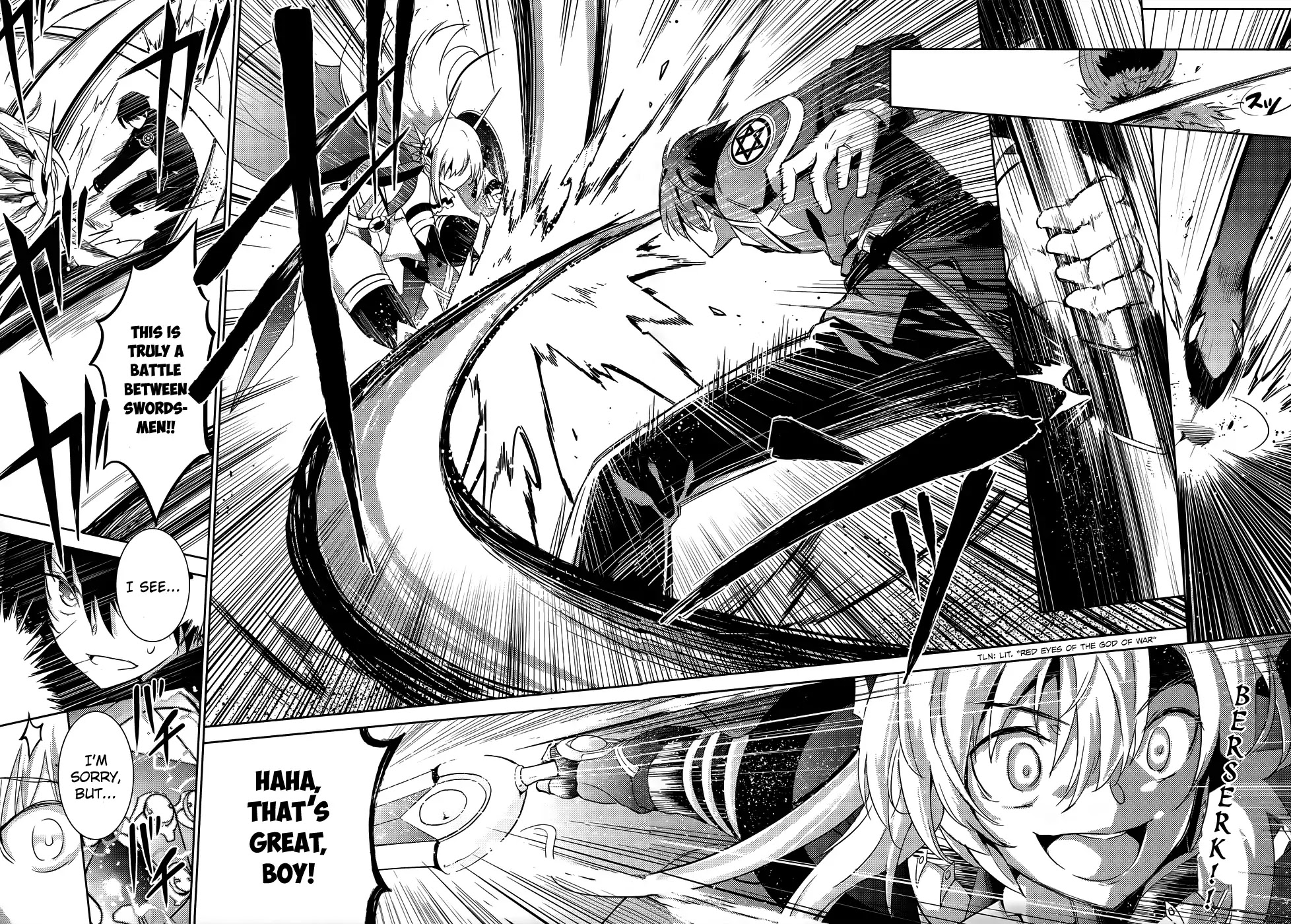 Magika no Kenshi to Shoukan Maou Chapter 24 page 13 - Chapter 24