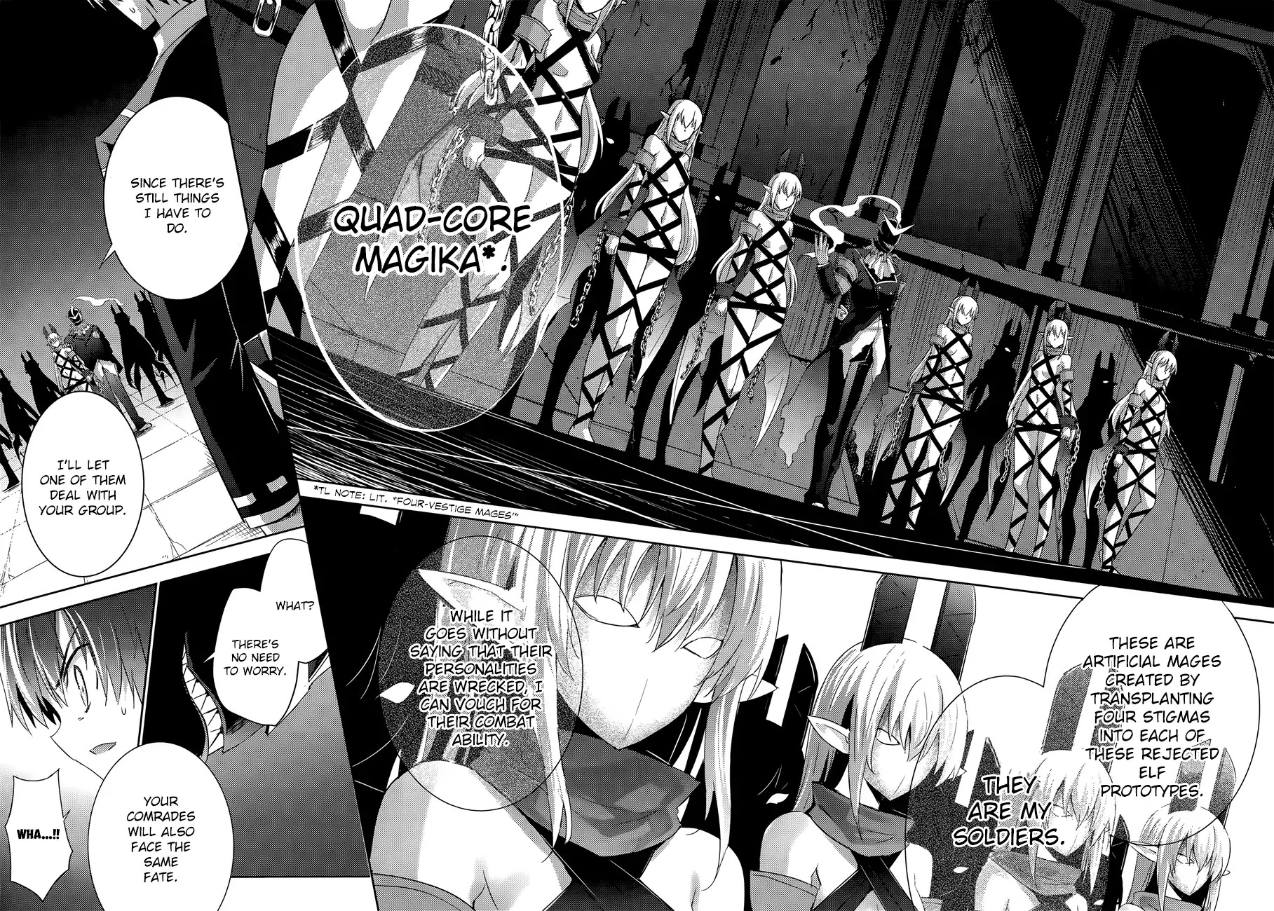 Magika no Kenshi to Shoukan Maou Chapter 33 page 10 - Chapter 33