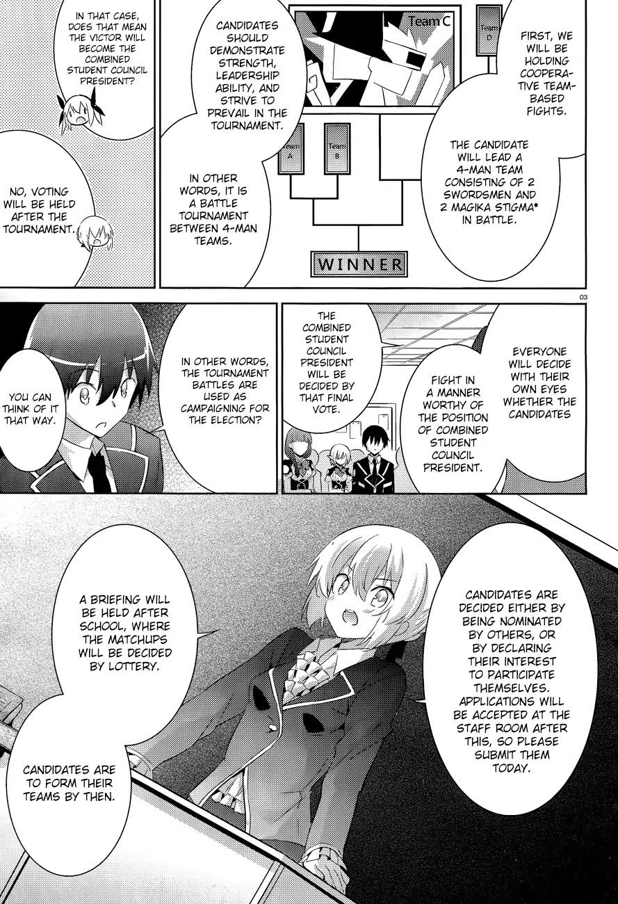 Magika no Kenshi to Shoukan Maou Chapter 42 page 6 - Chapter 42