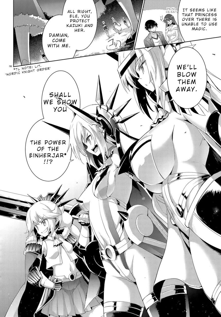 Magika no Kenshi to Shoukan Maou Chapter 52 page 7 - Chapter 52