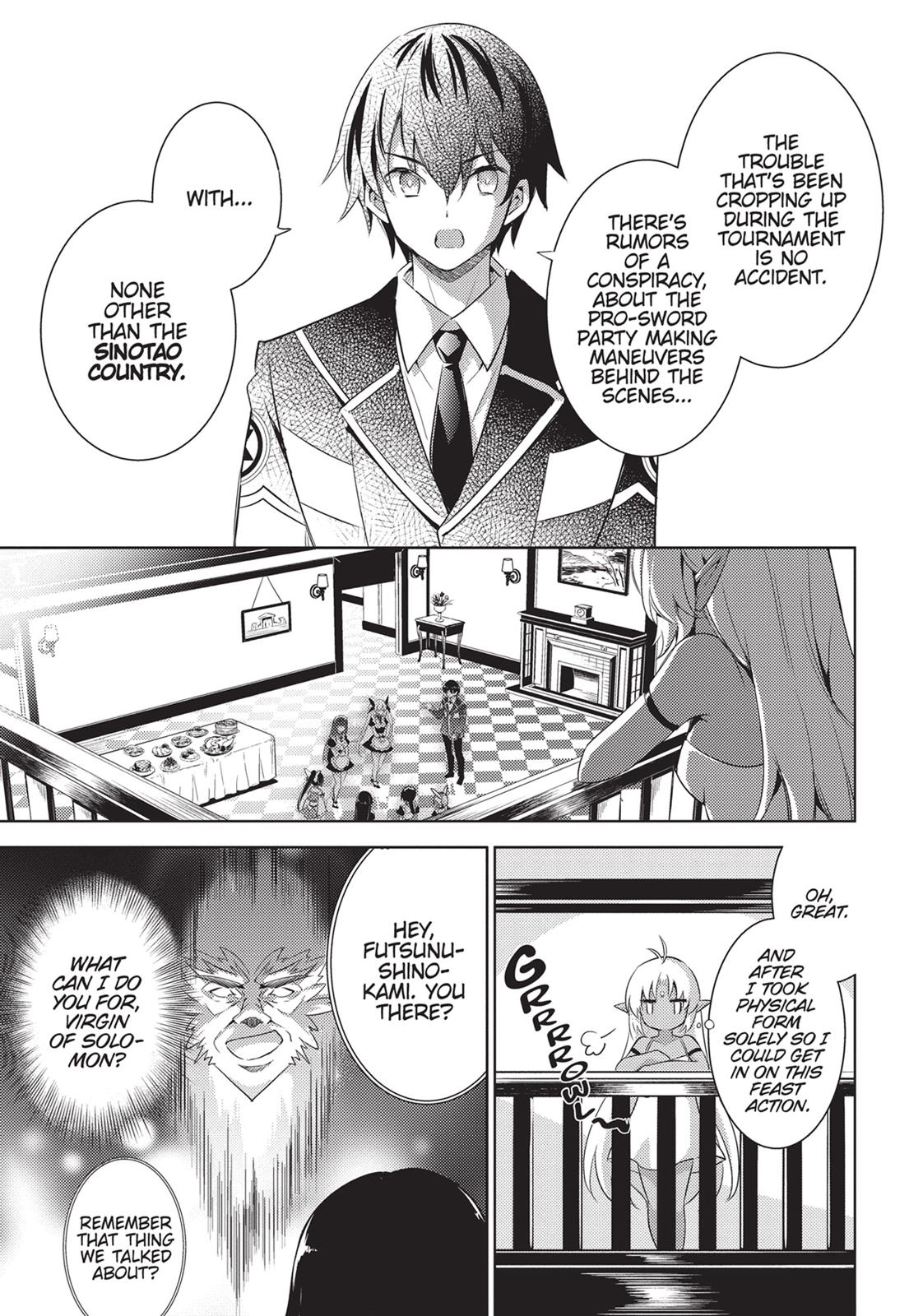 Magika no Kenshi to Shoukan Maou Chapter 56 page 10 - Chapter 56