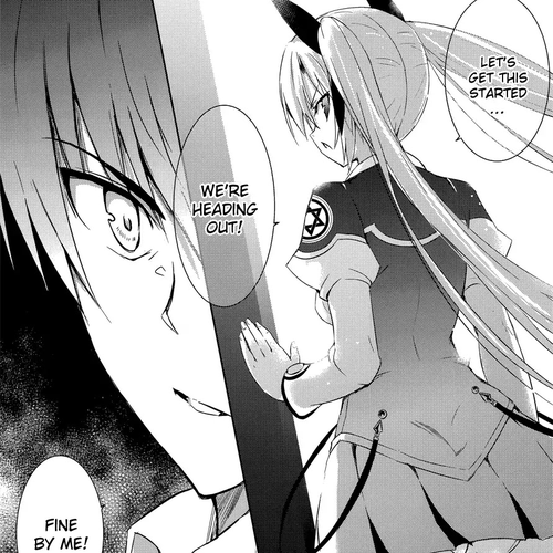 Magika no Kenshi to Shoukan Maou Chapter 6 cover