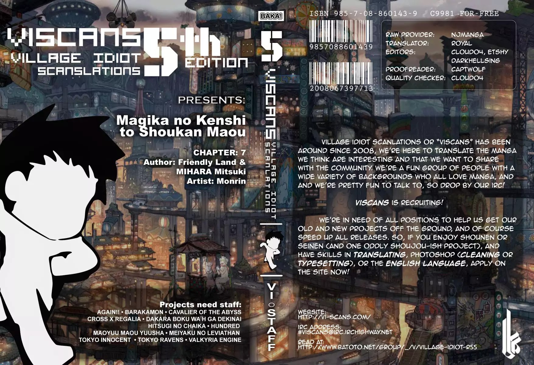 Magika no Kenshi to Shoukan Maou Chapter 7 page 1 - Chapter 7