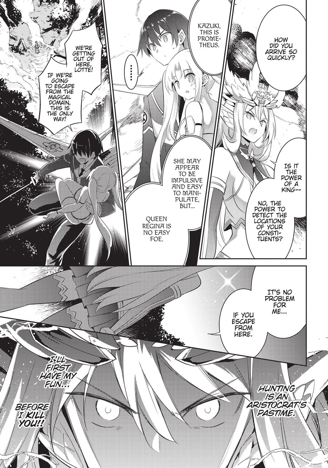 Magika no Kenshi to Shoukan Maou Chapter 82 page 1 - Chapter 82