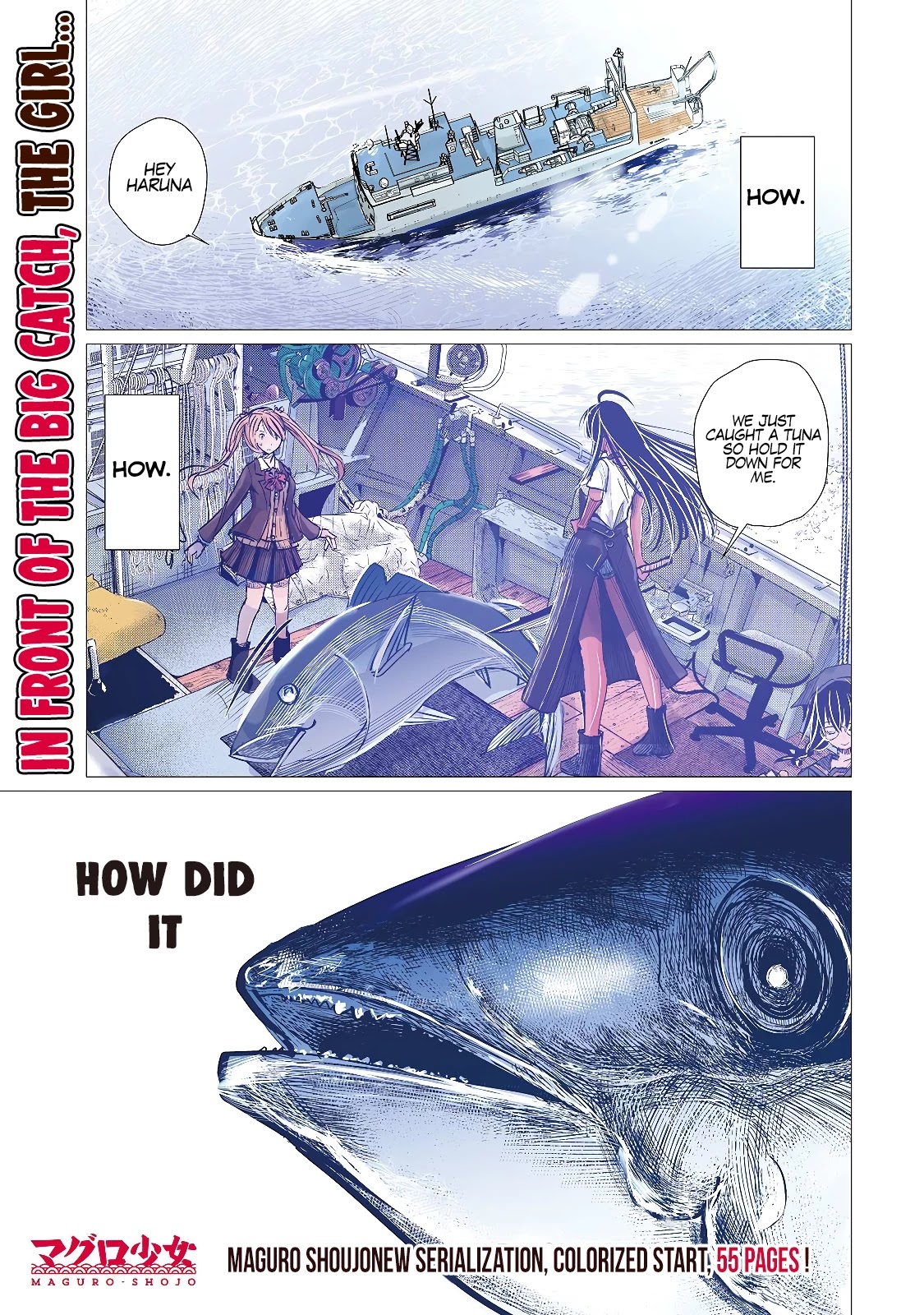Maguro-Shoujo Chapter 1 page 2 - Chapter 1: The Girl Who Falls