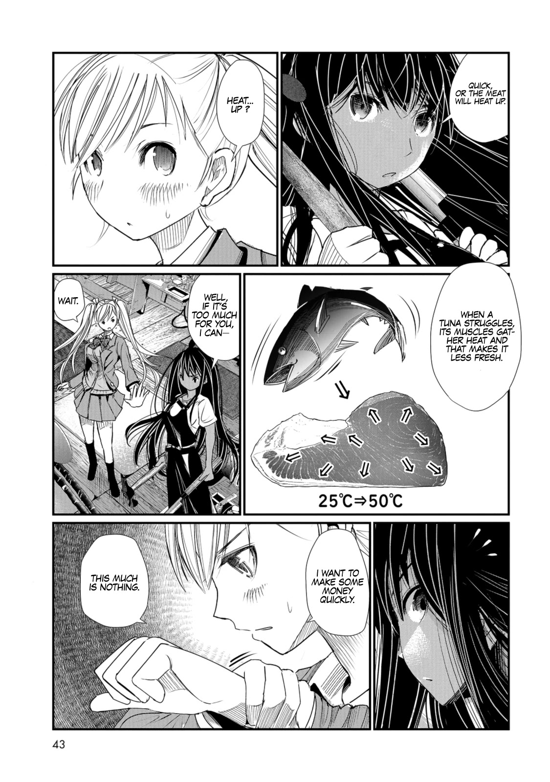 Maguro-Shoujo Chapter 1 page 40 - Chapter 1: The Girl Who Falls