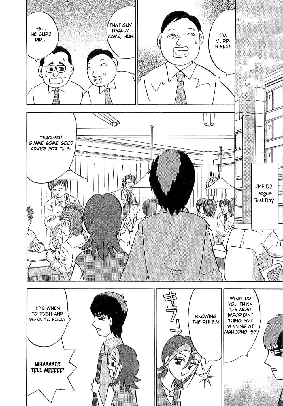 Mahjong Diva Obaka Miiko Chapter 2 page 12 - Chapter 2: The Conditions for Pushing and Folding