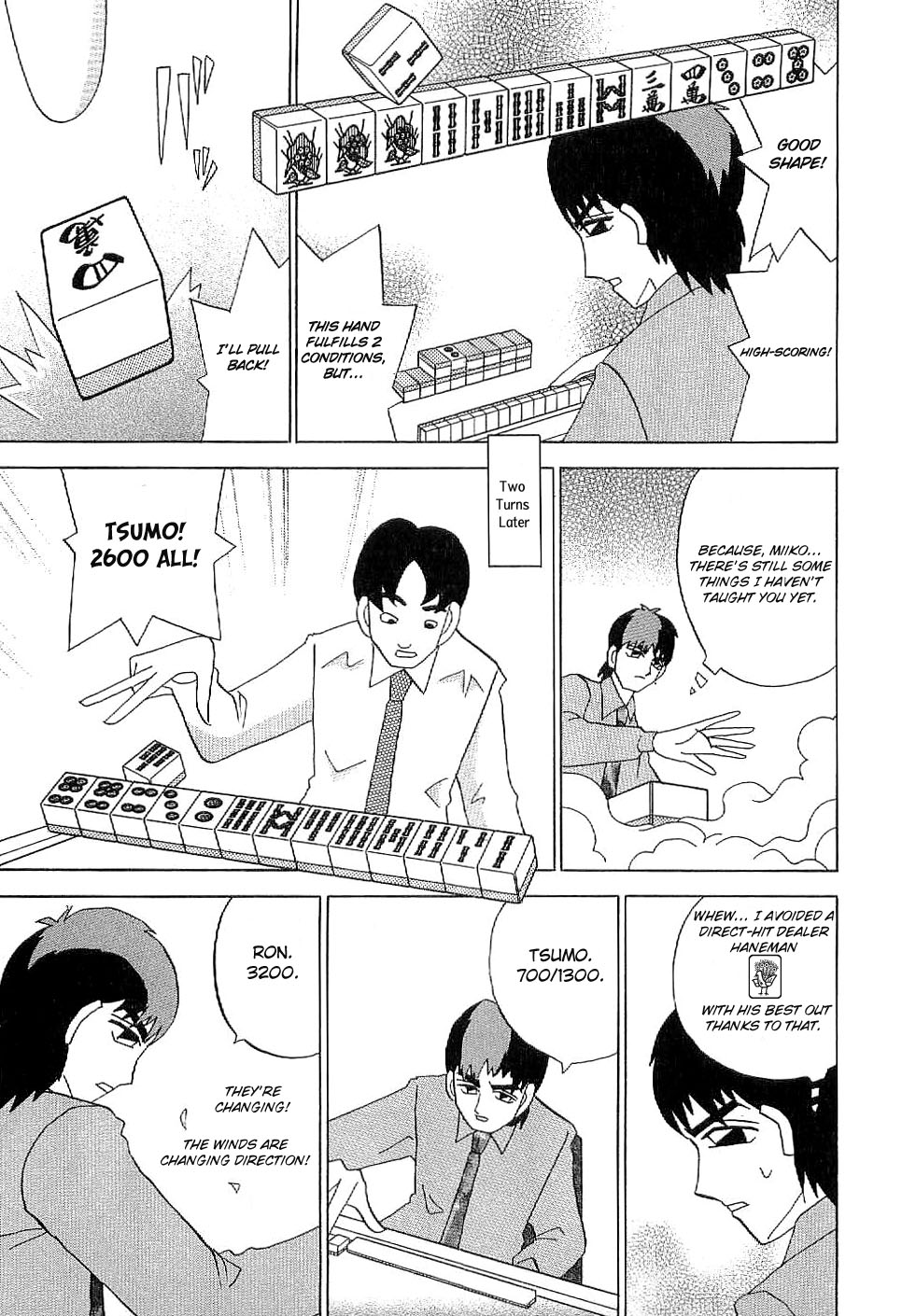 Mahjong Diva Obaka Miiko Chapter 2 page 21 - Chapter 2: The Conditions for Pushing and Folding