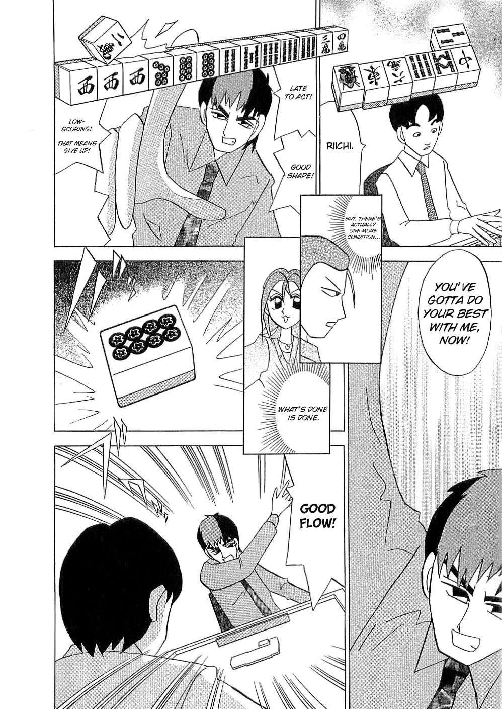 Mahjong Diva Obaka Miiko Chapter 2 page 22 - Chapter 2: The Conditions for Pushing and Folding