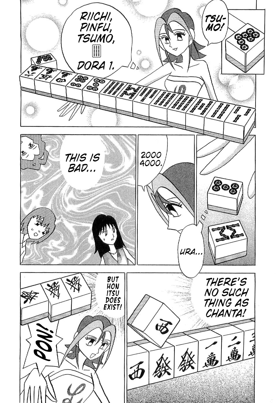 Mahjong Diva Obaka Miiko Chapter 7 page 14 - Chapter 7: Existant Yaku