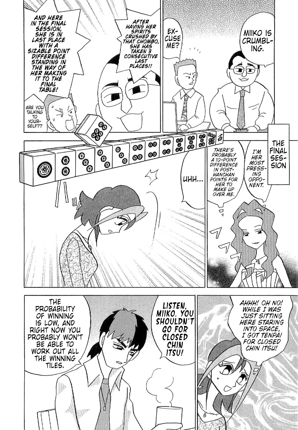 Mahjong Diva Obaka Miiko Chapter 8 page 19 - Chapter 8: The Crossroads of a Pair Hand