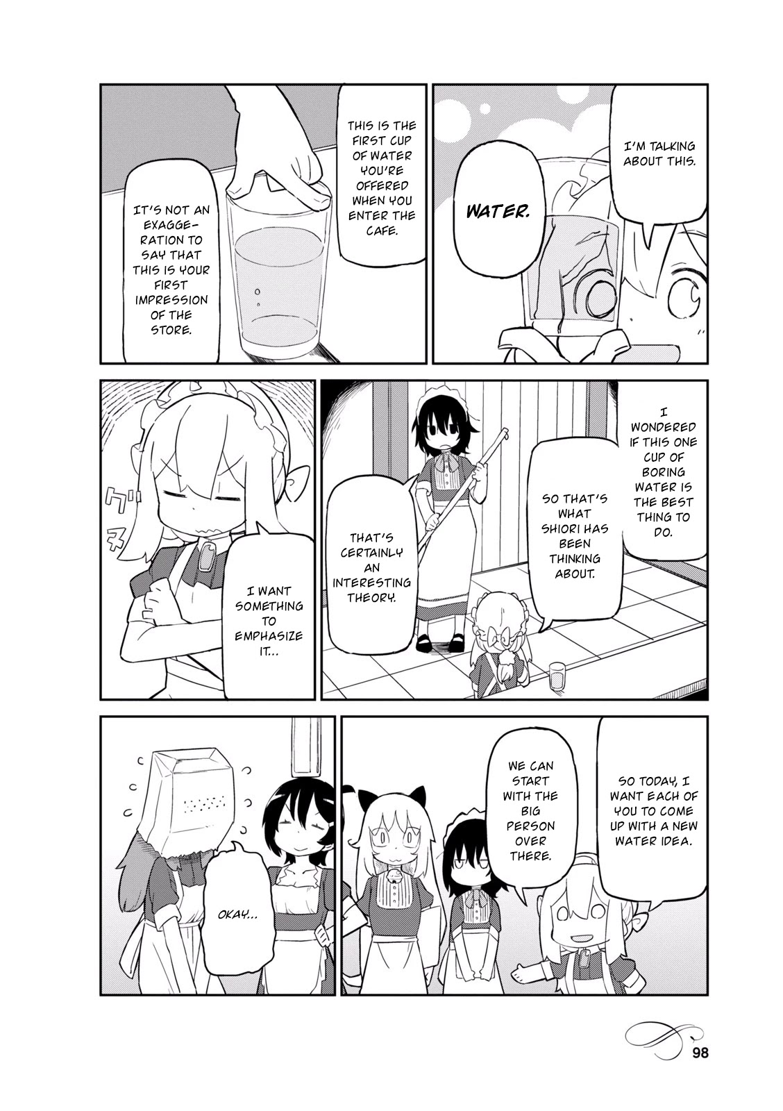 Mahoroba Kissa Chapter 24.5 page 2 - Chapter 24.5: Secret Menu: Water